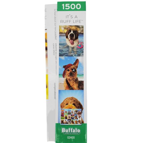Buffalo It's A Ruff Life 1500 Piece Puzzle Pre-Owned - Picture 4 of 7